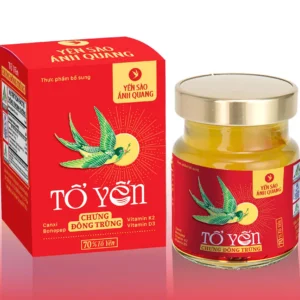 Yến sào Ánh Quang - Tổ yến chưng đông trùng 70% 70ml