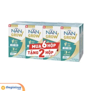 Sữa dinh dưỡng pha sẵn Nan Grow 110ml (Combo 6H+2H)