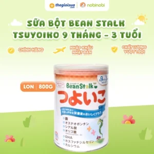 Sữa bột công thức Bean Stalk Tsuyoiko 9 tháng - 3 tuổi 800g